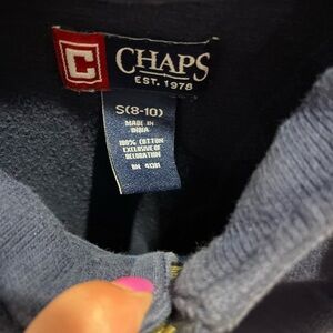 Chaps Classic Blue Cotton Sweater